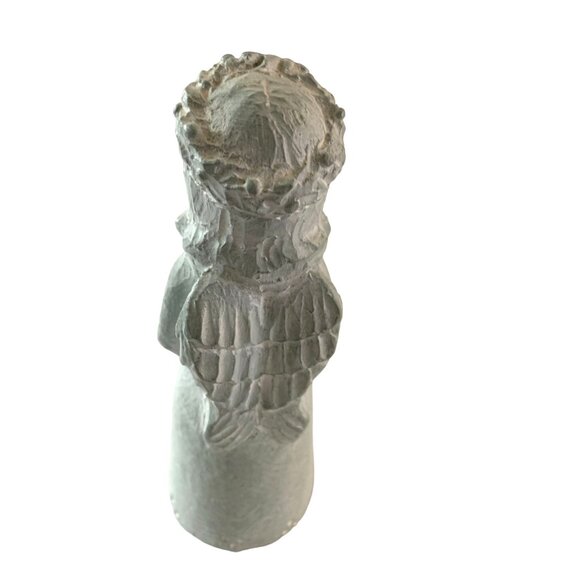 Isabel Bloom Concrete Sculpture Figure Statue Choir Angel Bells 5.75 in Tall 200 - Picture 4 of 6